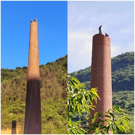 泸州烟囱拆除最常见的施工方法