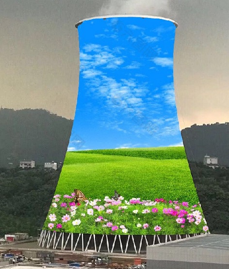长治冷却塔美化公司:绿色设计,高超的技艺