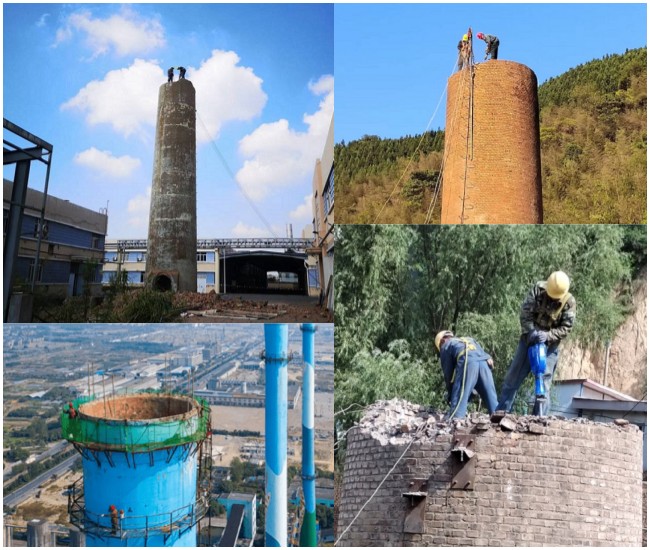 武汉烟囱拆除公司:专业拆除技术,确保作业安全