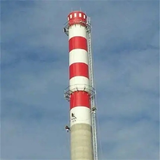 铜川烟囱刷航标色环技术及基面处理注意事项